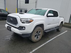 Salvage cars for sale at Vallejo, CA auction: 2018 Toyota Tacoma Double Cab