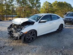 Salvage cars for sale at Houston, TX auction: 2018 Honda Civic Sport