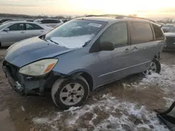 Salvage cars for sale at Kansas City, KS auction: 2004 Toyota Sienna CE