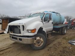 Salvage trucks for sale at Kansas City, KS auction: 2005 Ford F750 Super Duty