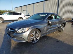 Salvage cars for sale at Apopka, FL auction: 2017 Mercedes-Benz C300