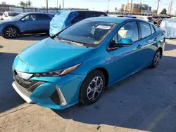 Salvage cars for sale at Los Angeles, CA auction: 2017 Toyota Prius Prime