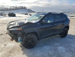 Salvage cars for sale at Mcfarland, WI auction: 2017 Jeep Cherokee Trailhawk