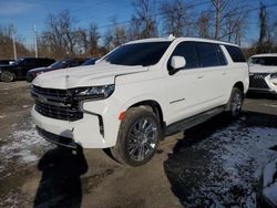 Chevrolet salvage cars for sale: 2021 Chevrolet Suburban K1500 LT