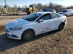 Salvage cars for sale at Chalfont, PA auction: 2017 Ford Fusion SE