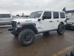 Salvage cars for sale at Woodhaven, MI auction: 2024 Jeep Wrangler 4XE