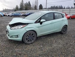 Salvage cars for sale from Copart Graham, WA: 2017 Ford Fiesta SE