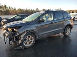 Salvage cars for sale at Windham, ME auction: 2018 Ford Escape SE