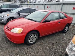 Salvage cars for sale at Walton, KY auction: 2001 Honda Civic LX