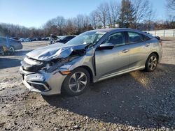 Salvage cars for sale at North Billerica, MA auction: 2019 Honda Civic LX