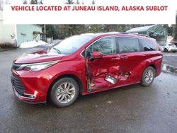 Salvage cars for sale at Anchorage, AK auction: 2022 Toyota Sienna XLE