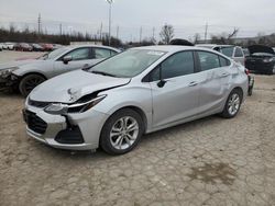 Chevrolet salvage cars for sale: 2019 Chevrolet Cruze LT