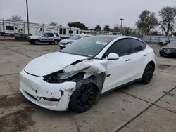 Salvage cars for sale at Sacramento, CA auction: 2022 Tesla Model Y