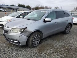 Salvage cars for sale at Sacramento, CA auction: 2016 Acura MDX Technology