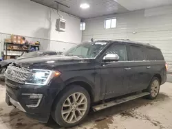 2018 Ford Expedition Max Platinum en venta en Des Moines, IA