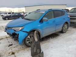 Toyota salvage cars for sale: 2018 Toyota Rav4 HV LE