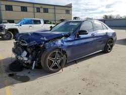 Salvage cars for sale at Wilmer, TX auction: 2018 Mercedes-Benz C 43 4matic AMG