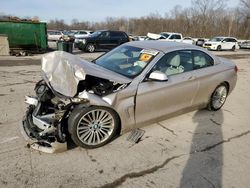 Salvage cars for sale from Copart Ellwood City, PA: 2015 BMW 428 XI Sulev