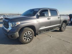 Salvage cars for sale at Grand Prairie, TX auction: 2018 Toyota Tundra Crewmax SR5