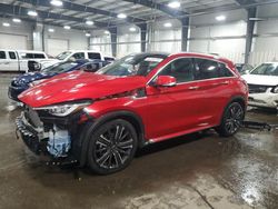 Salvage cars for sale at Ham Lake, MN auction: 2023 Infiniti QX50 Sensory