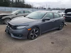 Salvage cars for sale at Bowmanville, ON auction: 2017 Honda Civic Touring