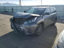 Salvage cars for sale at Magna, UT auction: 2018 Toyota Highlander SE