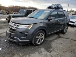 Salvage cars for sale from Copart Windsor, NJ: 2018 Ford Explorer Limited