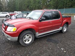 Ford salvage cars for sale: 2002 Ford Explorer Sport Trac