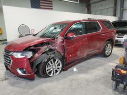 Salvage cars for sale from Copart Greenwood, NE: 2019 Chevrolet Traverse High Country