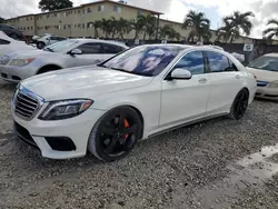 Salvage cars for sale at Opa Locka, FL auction: 2014 Mercedes-Benz S 550