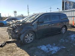 Salvage cars for sale at Chicago Heights, IL auction: 2014 Honda Odyssey EXL