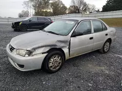 Toyota Corolla ce Vehiculos salvage en venta: 2002 Toyota Corolla CE