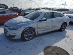 Salvage cars for sale at Indianapolis, IN auction: 2022 Chevrolet Malibu LT