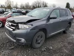 2013 Toyota Highlander Limited en venta en Portland, OR