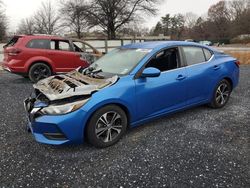 Nissan salvage cars for sale: 2021 Nissan Sentra SV