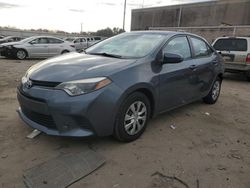 Salvage cars for sale at Fredericksburg, VA auction: 2015 Toyota Corolla L