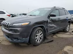 Salvage cars for sale at Woodhaven, MI auction: 2017 Jeep Cherokee Latitude