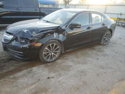 Salvage cars for sale at Wichita, KS auction: 2015 Acura TLX Tech