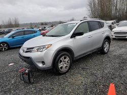 Salvage cars for sale at Arlington, WA auction: 2015 Toyota Rav4 LE