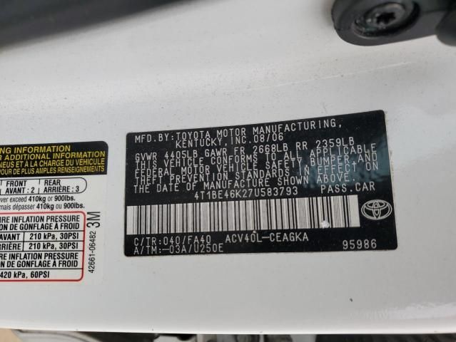 2007 Toyota Camry CE