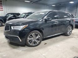 Salvage cars for sale at Franklin, WI auction: 2017 Acura MDX Technology