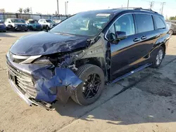 Salvage cars for sale at Los Angeles, CA auction: 2022 Toyota Sienna XLE