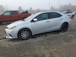 Salvage cars for sale at Gaston, SC auction: 2016 Toyota Corolla L