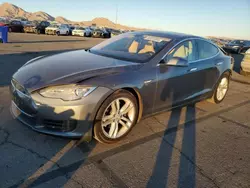 Salvage cars for sale at North Las Vegas, NV auction: 2013 Tesla Model S