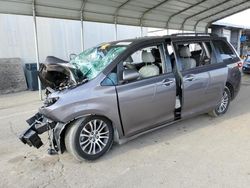 Salvage cars for sale at Fresno, CA auction: 2020 Toyota Sienna XLE