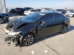 Salvage cars for sale at Sacramento, CA auction: 2014 Honda Civic LX