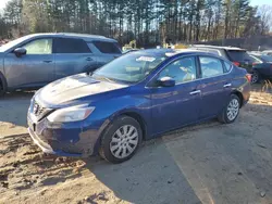 Salvage cars for sale at North Billerica, MA auction: 2016 Nissan Sentra S