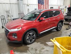 Salvage cars for sale at auction: 2019 Hyundai Santa FE Limited