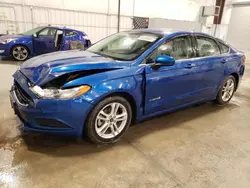 2018 Ford Fusion SE Hybrid en venta en Avon, MN