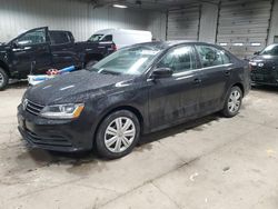 Salvage cars for sale at Franklin, WI auction: 2017 Volkswagen Jetta S